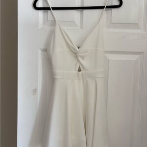 Windsor White Twist-Front Dress